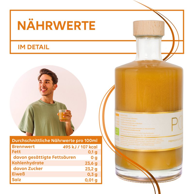 Poura BIO Premium Gurkemejesirup 495ml