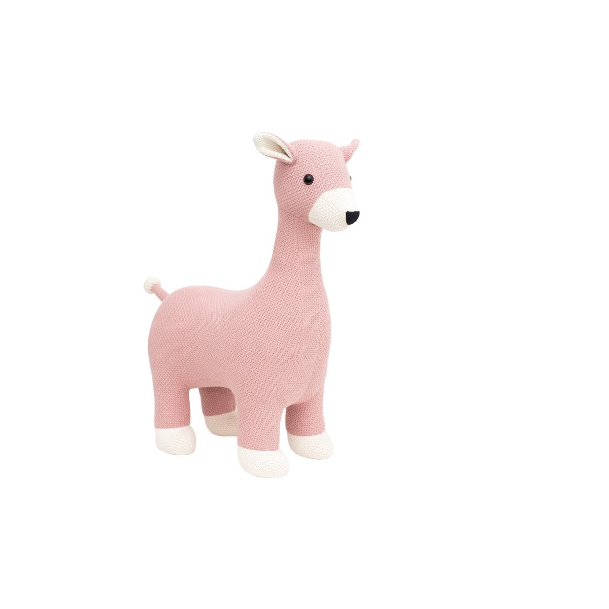 Peluche mini cerf rose 100% coton 31X15X40 cm