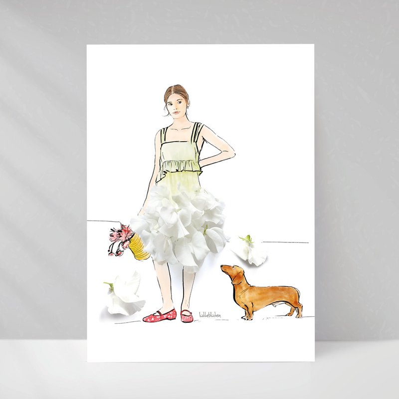 Card with envelope | Dachshund joy