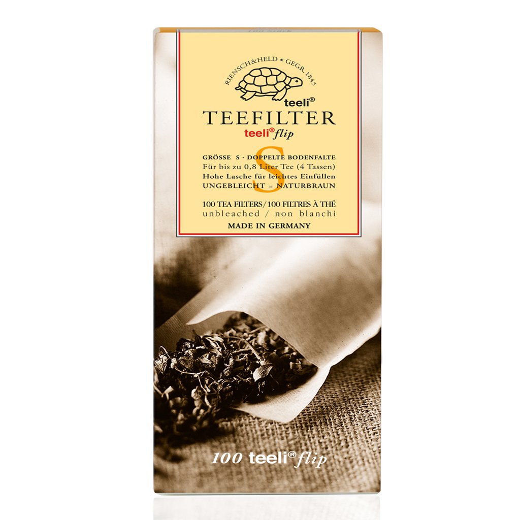 Papierteefilter - 100 Stück in Kasten - Teeli