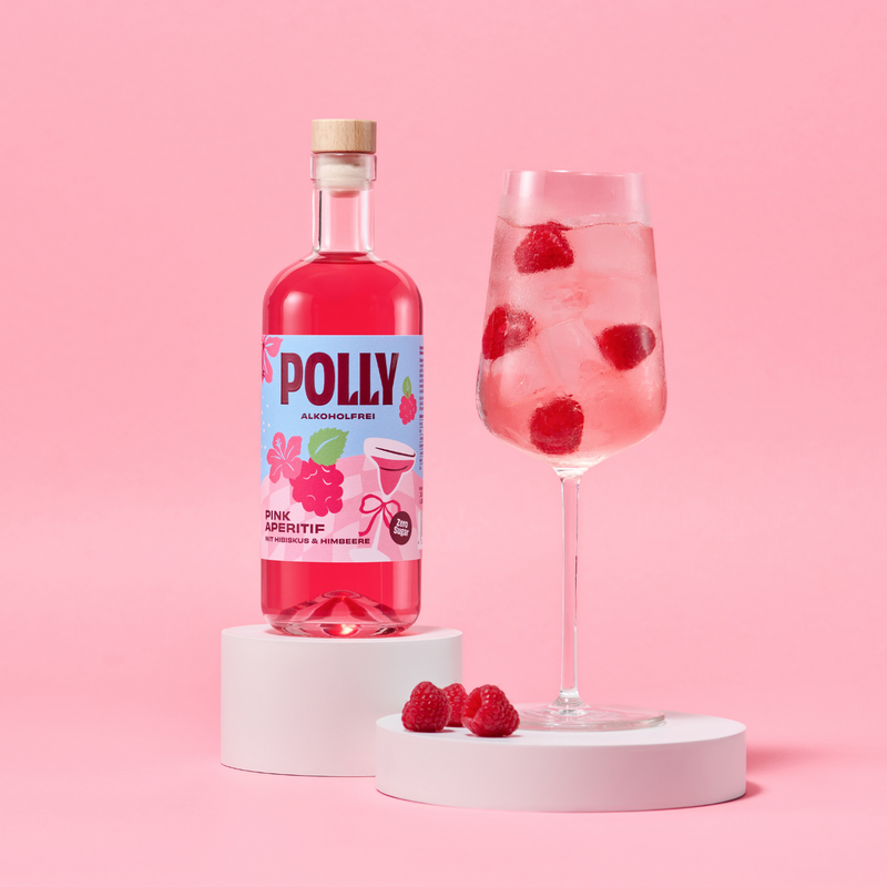 POLLY Pink Aperitif – alkoholfri | Aperitif til pink spritz drinks og cocktails