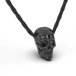 Leren ketting "Schedel"