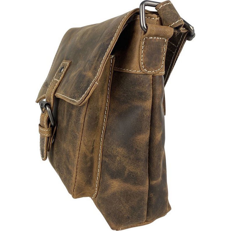 Sac à bandoulière pour dames - Small Cognac Tamponner le sac à bandoulière