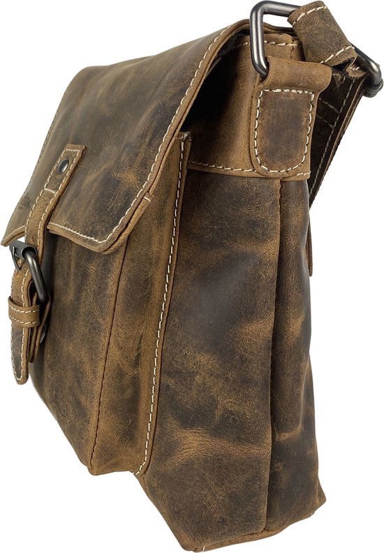 Damen Umhängetasche - kleiner Cognac -Puffer -Crossbody -Tasche