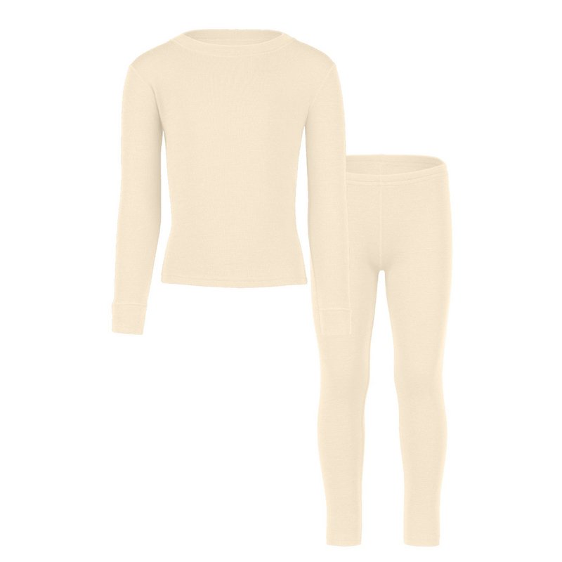 Ensemble manches longues enfant 250 Merino Natural