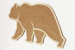 Kurkbord, Corkboard Bear Shape, Wall Decor Bear