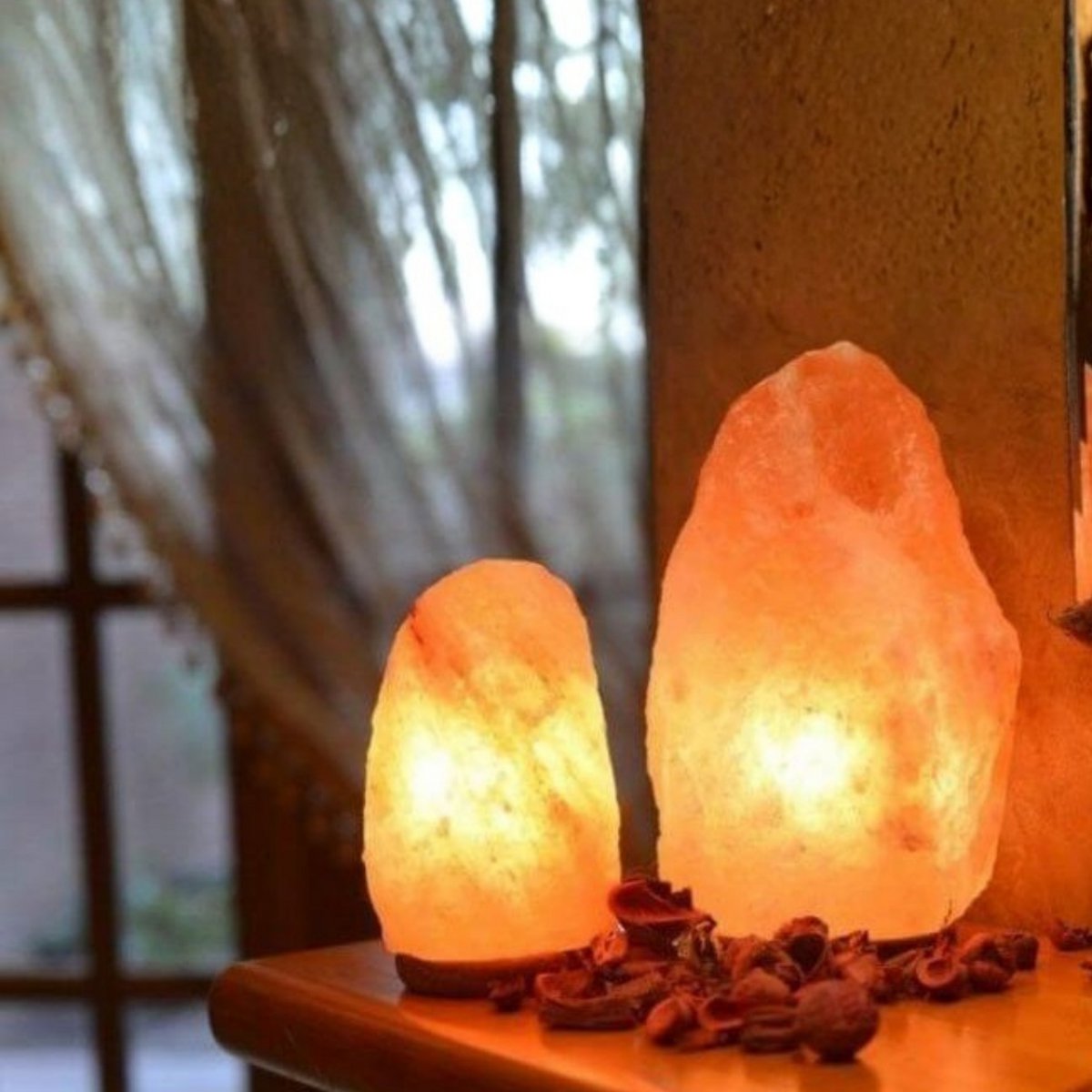 Lampe en Cristal de Sel d'Himalaya | 2 dimensions au choix