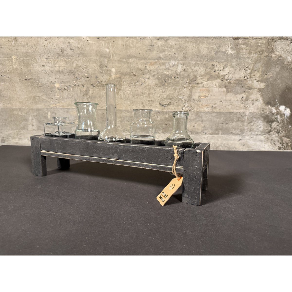 tray black berlin glass hold narrow 50