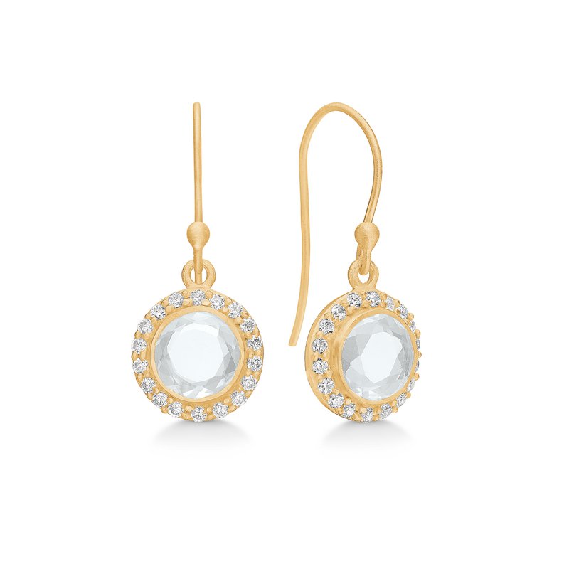 Daisy earrings quartz