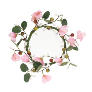Wreath with pink roses