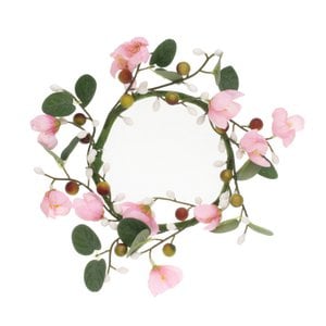 Wreath with pink roses