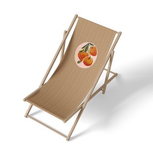 Orange Pattern Deckchair