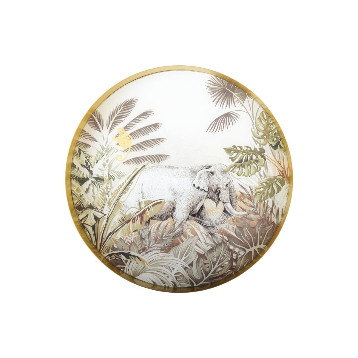 Kenya Elephant Round Tray