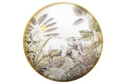 Kenya Elephant Round Tray