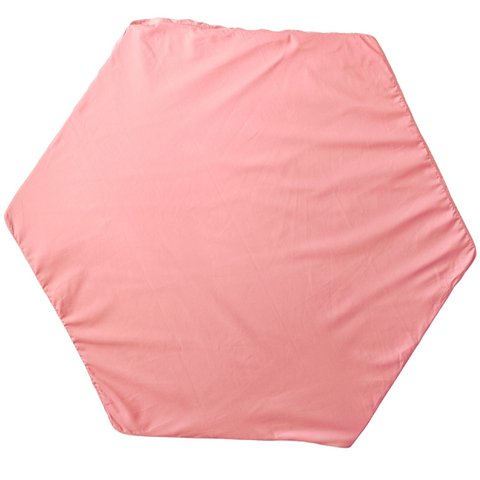 MINICAMP Hexagon Kinder-Spielmatte in Rosa – passend für Zelte im Pavillon-Stil