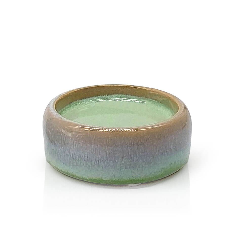 Candt plate small, 8x3cm, turquoise