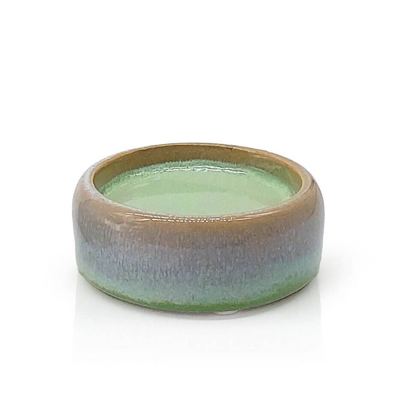 Candt plate small, 8x3cm, turquoise