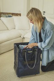 Hulkenbag medium midnat blå med bygget cover