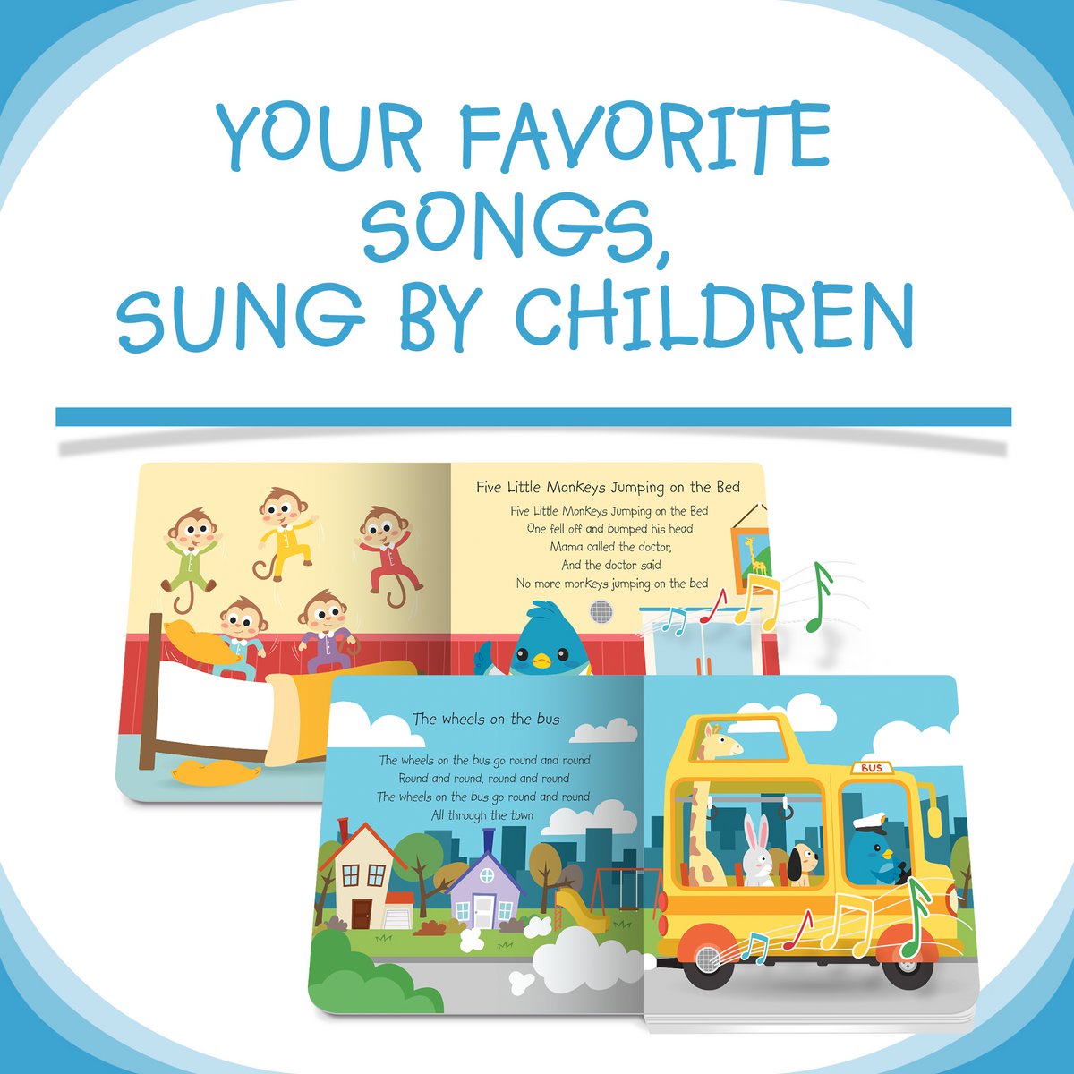 Ditty Bird babygeluidenboek: kinderliedjes