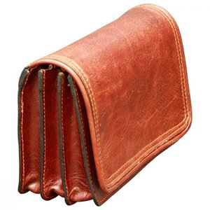 Lederpochette – Braun