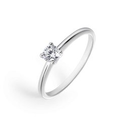 Witgouden ring Sterke diamanten zetting 0.25 Cts HSI2