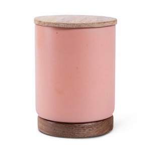 Geurkaars cranberry 'march' roze h12,5 d9 cm