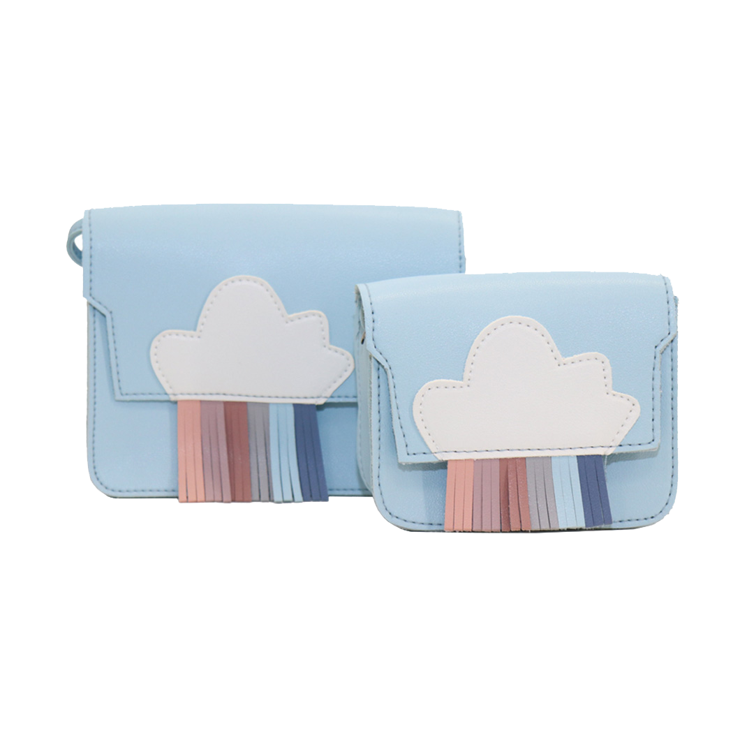 Children's shoulder bag - Mini Rainbow Blue