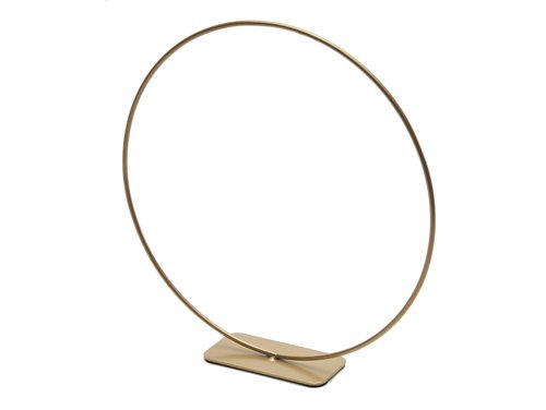 Pierścionek metalowy stojący 30cm złoty