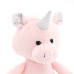 Miękka zabawka, pomarańczowe zabawki - zaskoczenie jednorożec (15 cm)