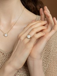 Ad Astra Moonstone Ring