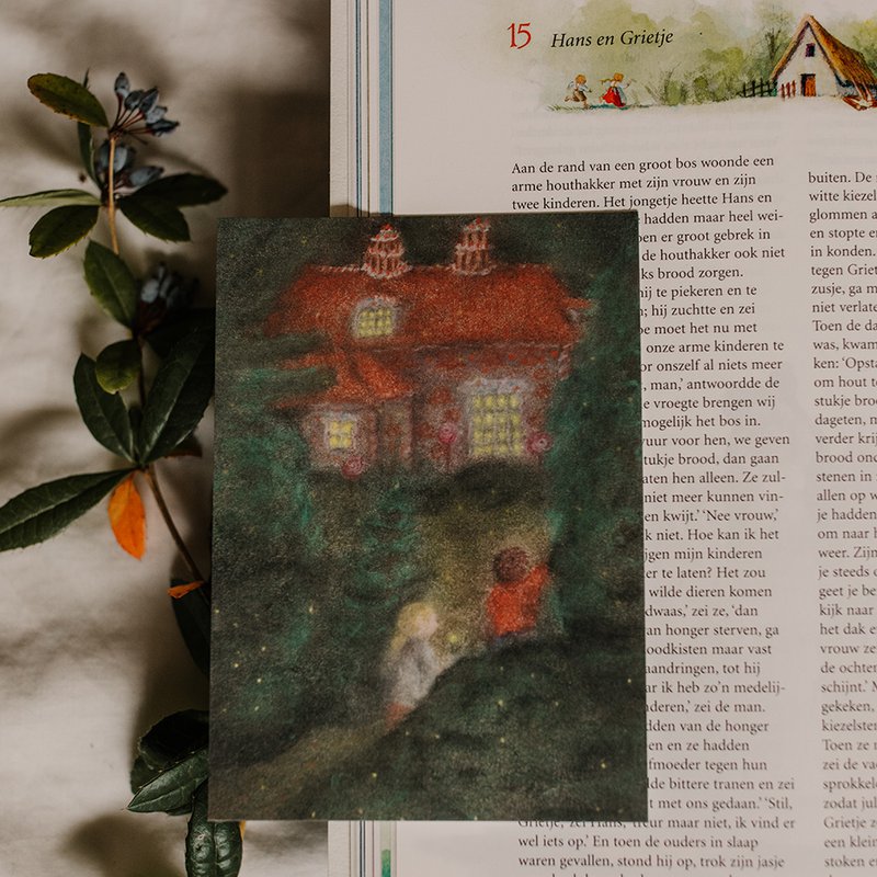 Märchen 'Hänsel und Gretel' Waldorfkarte