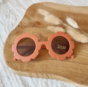 Baby- und Kindersonnenbrille UV400 Blume - Rost