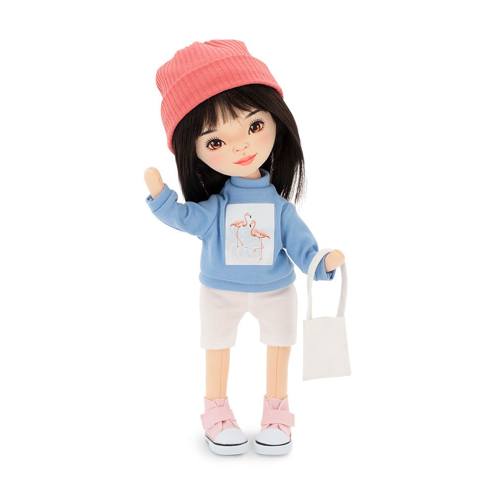 Soft toy, Sweet Sister - Lilu in a Light Blue Sweatshirt + bonus accessories set (35cm)