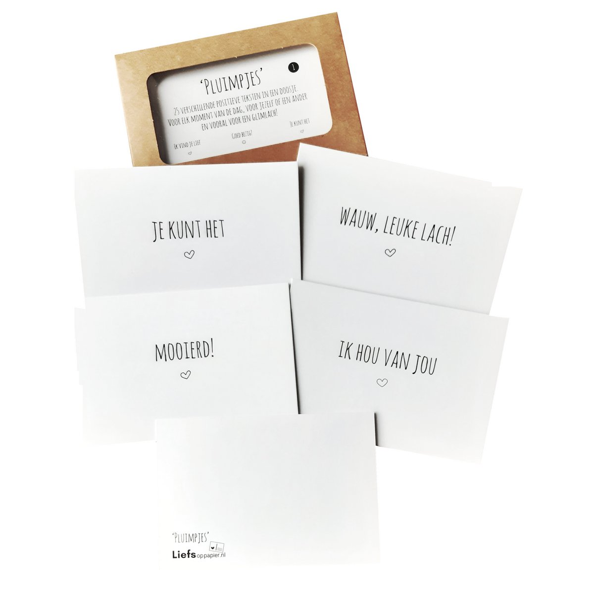 De leukste complimentenkaartjes - diverse Pluimpjes sets - Kies de leukste set of een mix