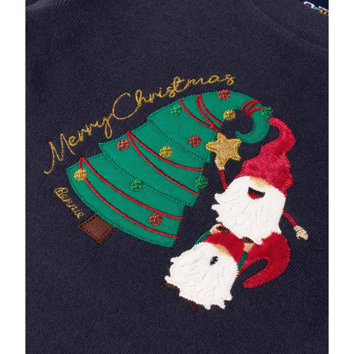 Baby Christmas Tree & Gnome Embroidered Sweater