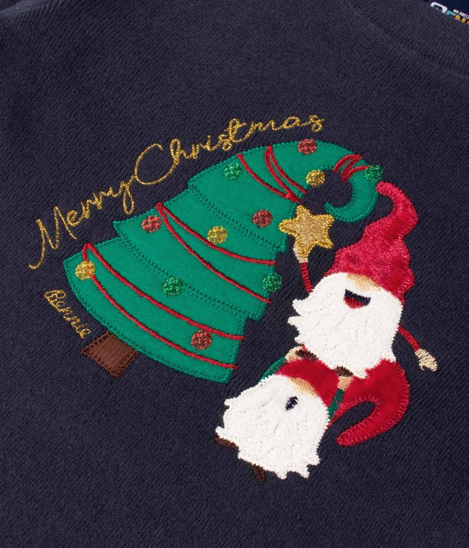 Baby Christmas Tree & Gnome Embroidered Sweater