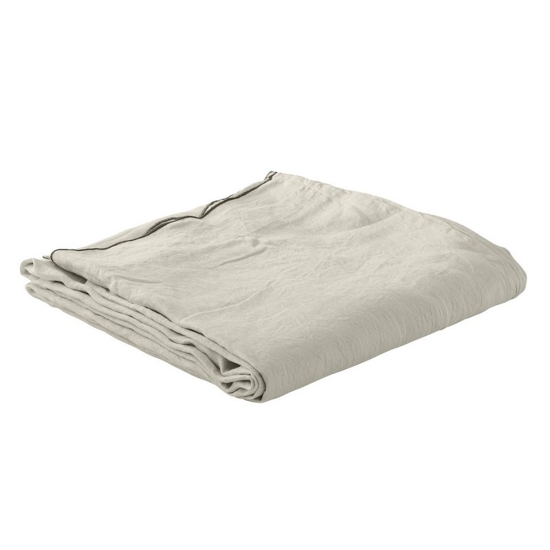 FLAT SHEET 240X300CM 100% SAND WASHED LINEN
