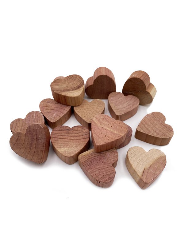 Natural cedar wood moth repellent