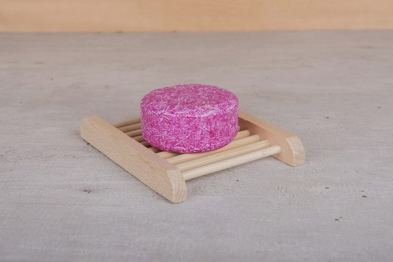 Shampoo Bar - Soap Holder made of light Wood