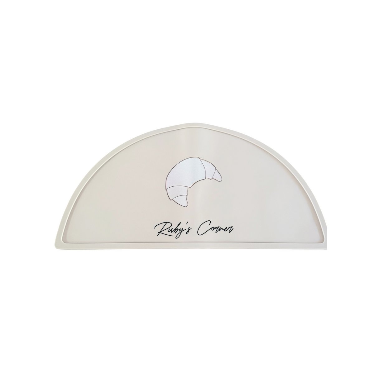 Tischset aus Silikon – Beige – Croissant
