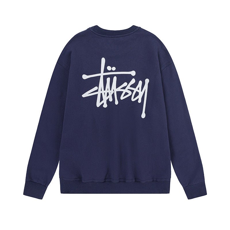 American style trendy loose fit autumn/winter hooded sweatshirt with colorful plush dice print pattern