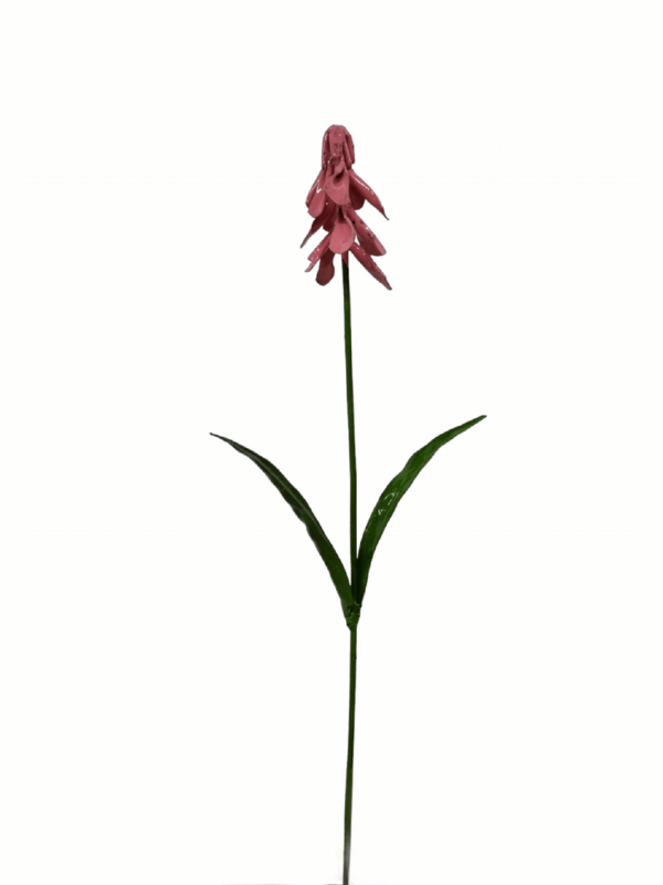 ZIMBA-ARTS FLOR DE JACINTO DE UVA ROSA DE METAL