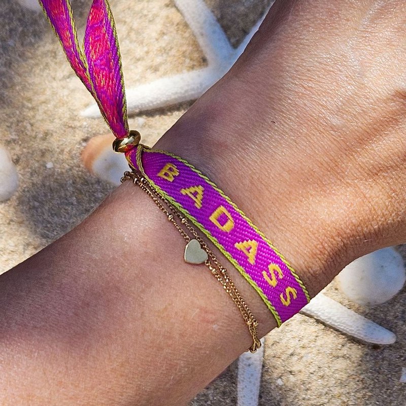 Ribbon bracelet Badass