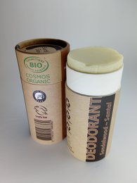 Organisk certificeret naturlig deodorant - Sandalwood 100 ml - I Piece - 100% genanvendt papiremballage