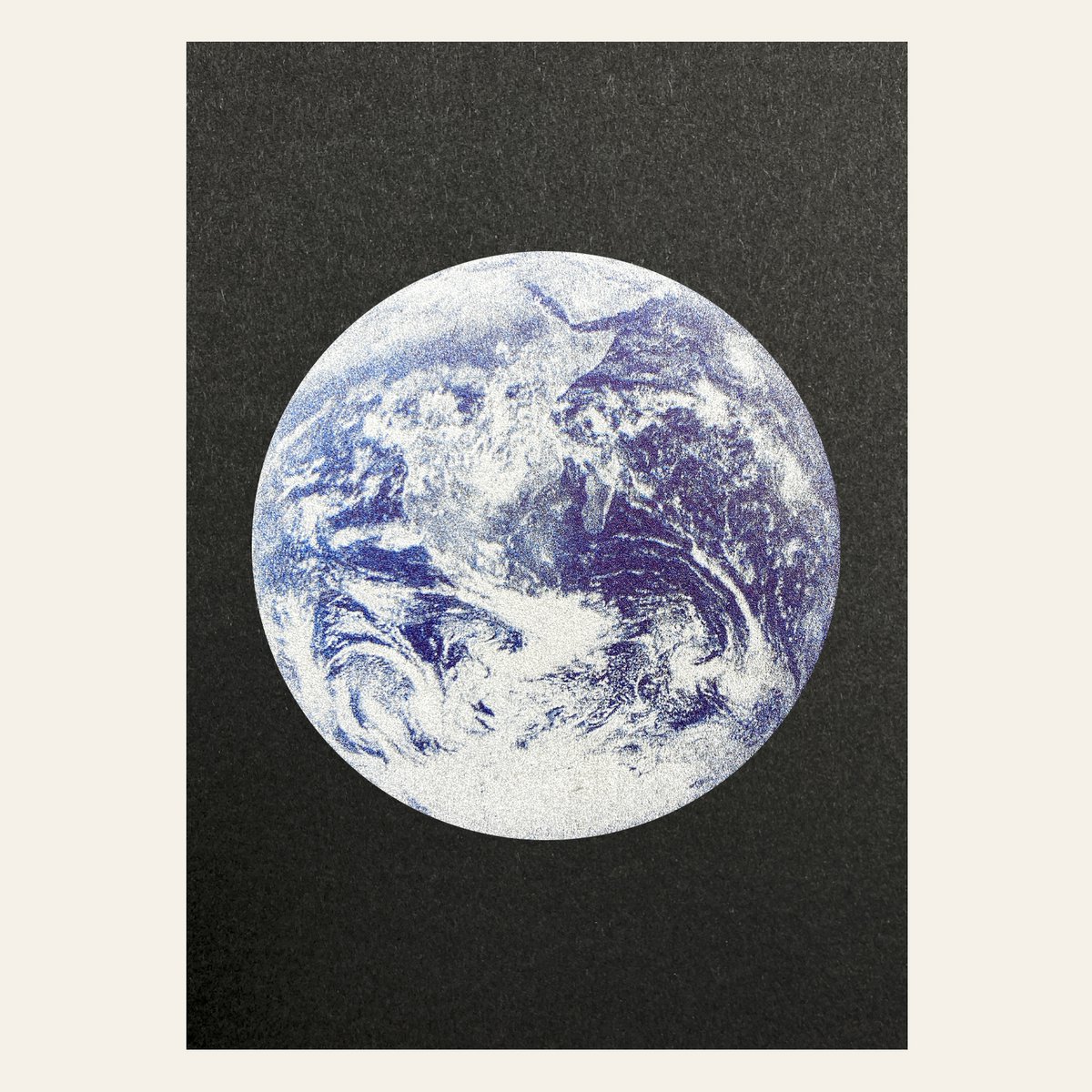 Risography Postcard - Earth - Din A6