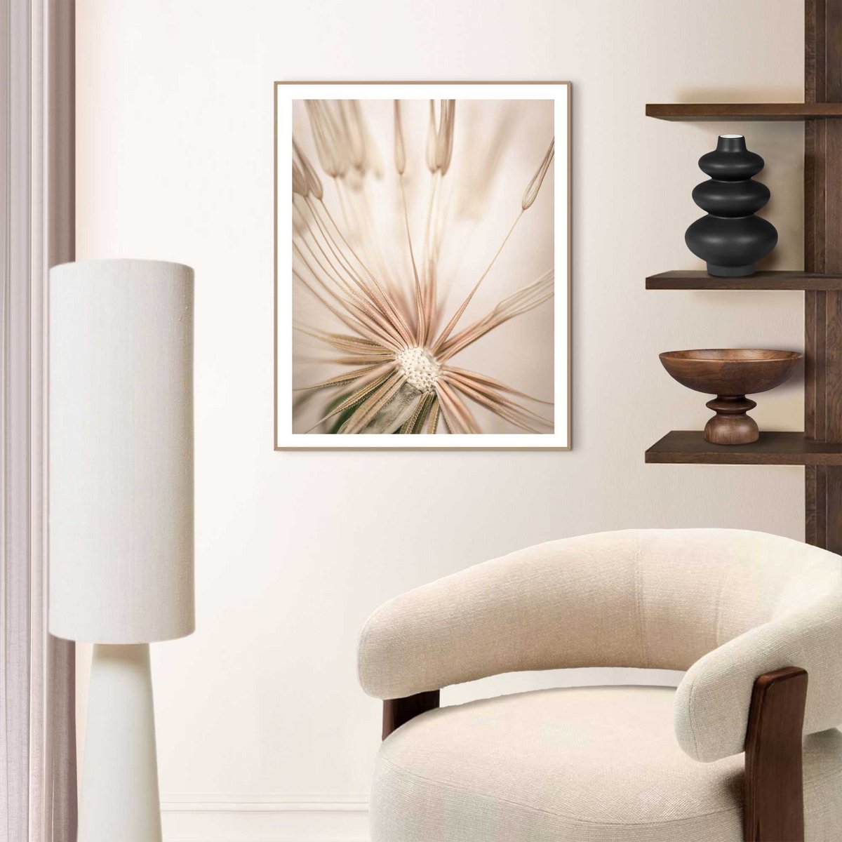 Painting Slim Frame Dandelion 50x40