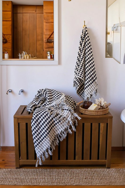 Hottuk Handtuch-Set aus 100 % Baumwolle, Badetuch und Handtuch