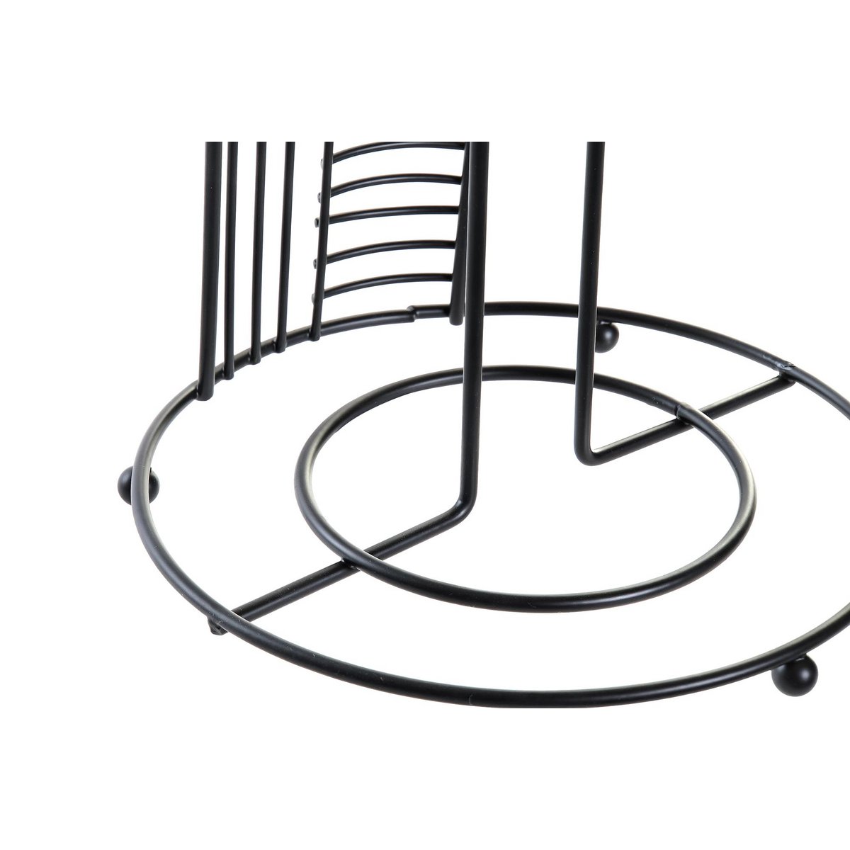 Køkkenrulleholder Wire - Sort - Ø18,5 x H31,5 cm