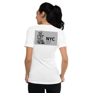 NYC unisex T-shirt met V-hals