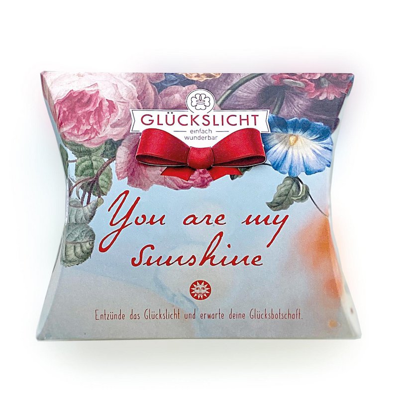 Lucky light / In a gift box with a cut-out bow 🎀 / Vintage / You are my sunshine / With a romantic floral motif
